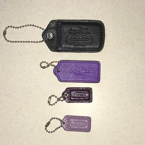 Coach bag tag